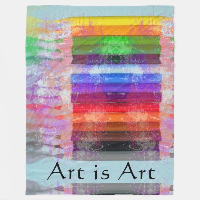 Cobertor De Velo Lápis coloridos (Frente)