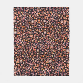 Cobertor De Velo Lápis De Café De Feijão De Desenho, Castanho Russo