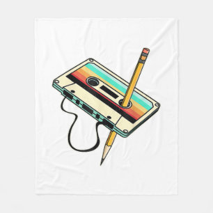 Cobertor De Velo Lápis de fita de cassete dos anos 80 - Lâmpada ret