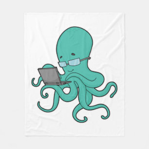 Cobertor De Velo Laptop Octopus