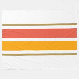 Cobertor De Velo Laranja Brilhante, Bold, Corridas Amarelas, Em Bra