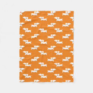 Cobertor De Velo Laranja Dançando Sacos Fleece Blanket Design