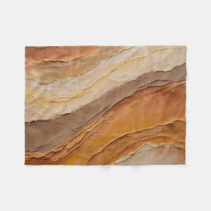 Cobertor De Velo Laranja Queimada Terracotta Abstrato