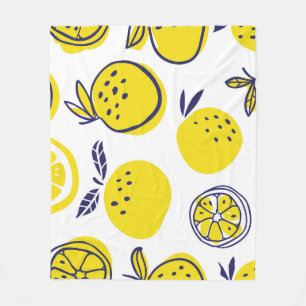 Cobertor De Velo Laranjas de Verão: Padrão de Fruta Na moda.