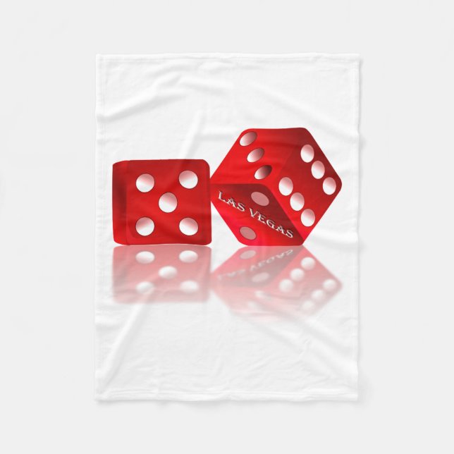 Cobertor De Velo Las Vegas Red Dice (Frente)