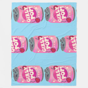 Cobertor De Velo Lata de Refrigerante Rosa Cereja Pop Feminina Ro