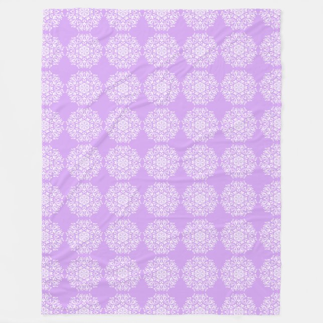 Cobertor De Velo Lavanda Mandala (Frente)