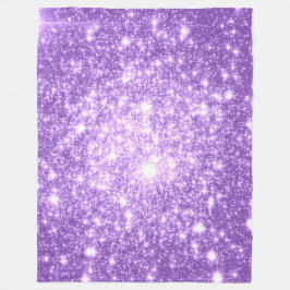 Cobertor De Velo Lavanda Stars Fleece Blanket