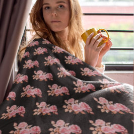 Cobertor De Velo Le Boudoir Noire Pink Peach Black 