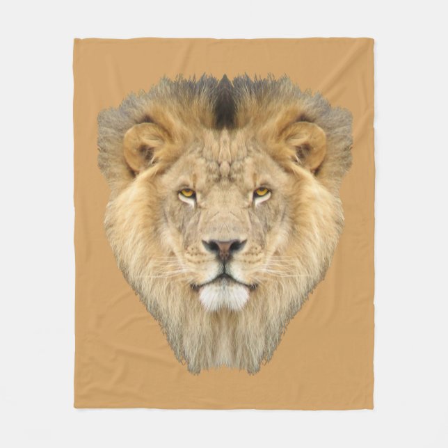 Cobertor De Velo Leão africano (Frente)