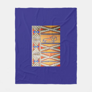 Cobertor De Velo Leão inspirado africano da aguarela