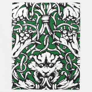 Cobertor De Velo Leão Knotwork do Século 20 inicial