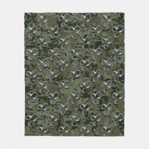 Cobertor De Velo Leão Zodiac - Sinal sobre a Camo Digital Verde-ol