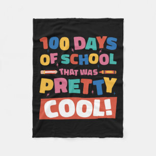 Cobertor De Velo Legal 100 Dias De Estudantes Do 100º Dia Meninos G