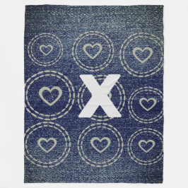 Cobertor De Velo Legal aparência de Denim