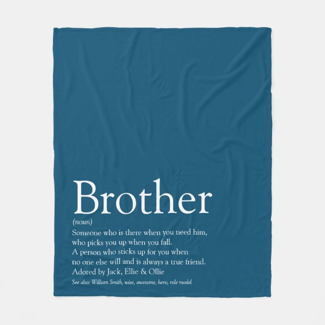 Cobertor De Velo Legal Brother Definition Cote Moderno Blue (Frente)