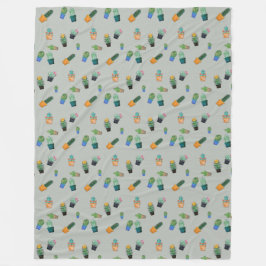 Cobertor De Velo Legal Cactus Greenery Flor Padrão