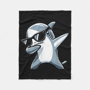Cobertor De Velo Legal Dabbing Shark Sungles Crianças Adolescentes 