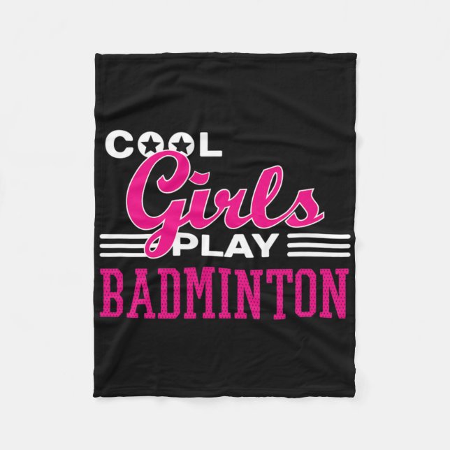 Cobertor De Velo Legal garotas jogam Badminton 1 (Frente)