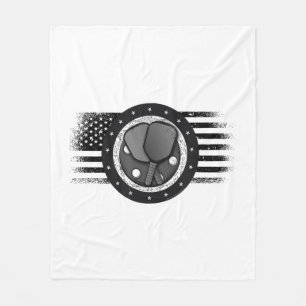 Cobertor De Velo Legal Pickleball Sport USA Grunge Flag - Picklebal