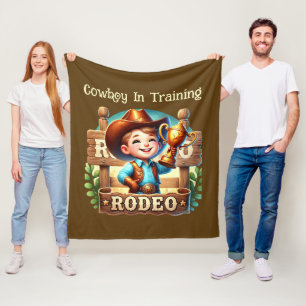 Cobertor De Velo Legal rapaz treinando caubói