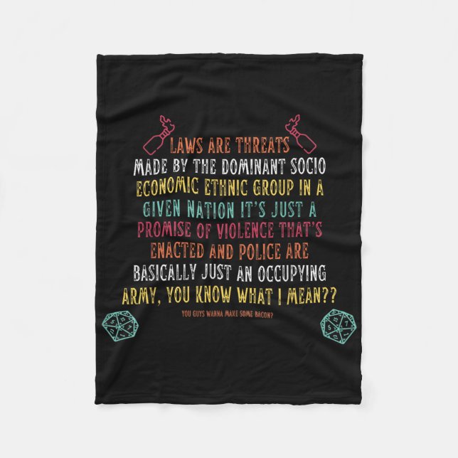 Cobertor De Velo Leis São Ameaças Da Dominante Socio Econom (Frente)