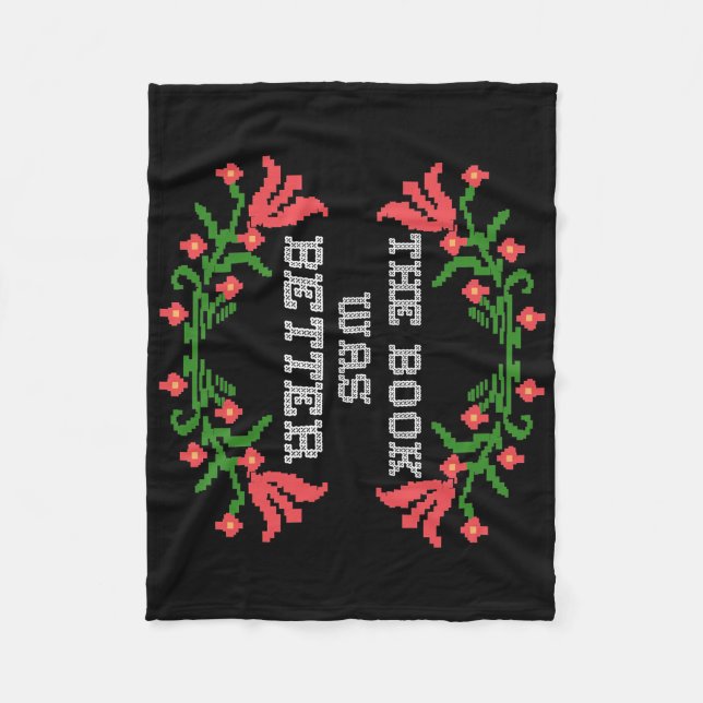 Cobertor De Velo Leitor Presente O Livro Era Melhor (Frente)