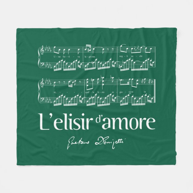 Cobertor De Velo L'elisir d'amore 2 (Frente (Horizontal))