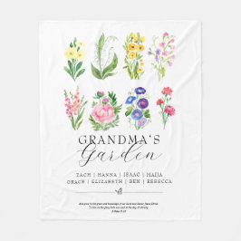 Cobertor De Velo Lembrança da Flor do Mês de Nascimento do Jardim d