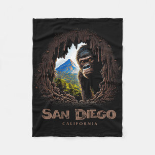 Cobertor De Velo Lembrança de caminhada em San Diego Califórnia