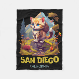 Cobertor De Velo Lembrança de San Diego Califórnia Caminhada 1