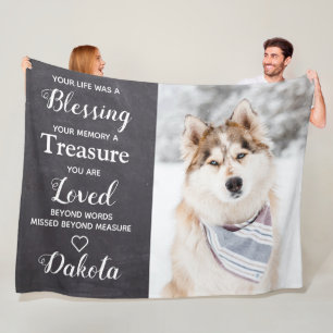 Cobertor De Velo Lembrança Personalizada de Memorial de Pet Foto de