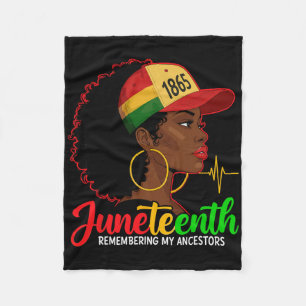 Cobertor De Velo Lembrando Meus Ancestrais Juneteenth Cabelo Natura