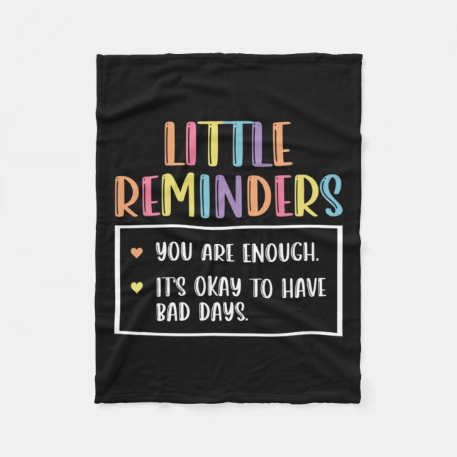 Cobertor De Velo Lembrete Conselheiro de Saúde Mental 1 (Frente)