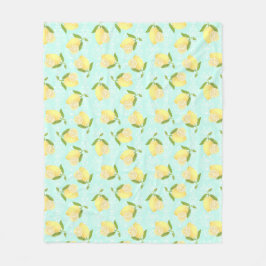 Cobertor De Velo Lemon Motif Love Blue