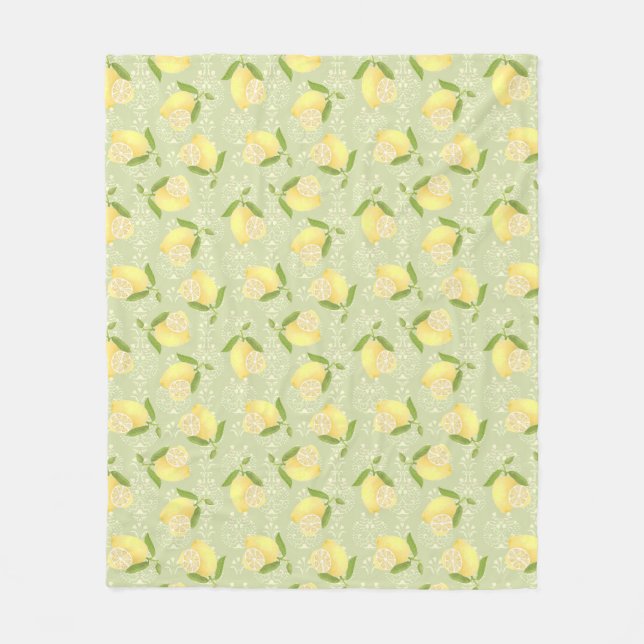 Cobertor De Velo Lemon Motif Love Green (Frente)