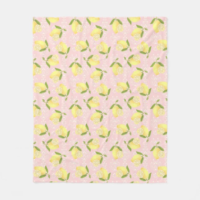 Cobertor De Velo Lemon Motif Love Peach (Frente)