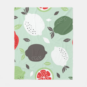 Cobertor De Velo Lemons Citrus Fruta Vintage Wallpaper