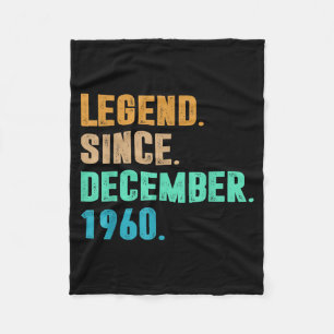 Cobertor De Velo Lenda desde dezembro de 1960 Aniversário de Nascim