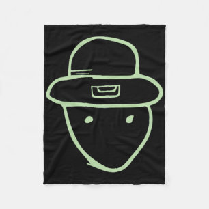 Cobertor De Velo Lendário Duende Amador Desenho Meme Irlandês St Pa