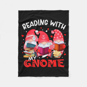 Cobertor De Velo Lendo Com Meus Livros Gnomies Bibliotecário Profes