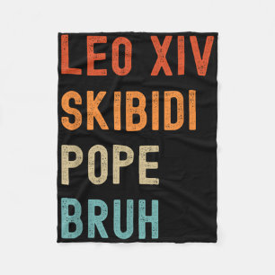 Cobertor De Velo Leo Xiv Skibidi Papa Bruh Novo Papa Leo Xiv Engraç