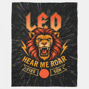 Cobertor De Velo Leo Zodiac anos 80 Rock Banda Inspirou Astrologia
