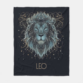 Cobertor De Velo Leo Zodiac Constelação Fleece Blanket