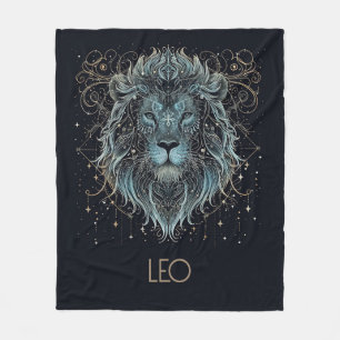 Cobertor De Velo Leo Zodiac Constelação Fleece Blanket