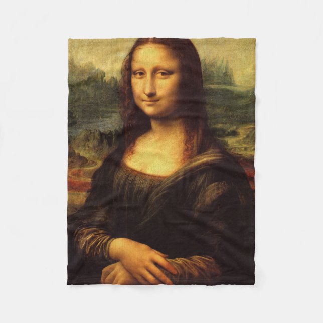 Cobertor De Velo LEONARDO DA VINCI - Mona Lisa, La Gioconda 1503 (Frente)