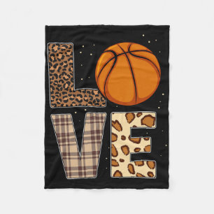 Cobertor De Velo Leopard Cheetah Bysketbyll Love