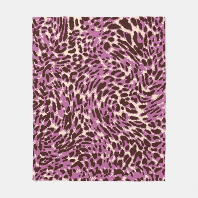 Cobertor De Velo Leopard Pattern, Leopard Print, Animal print,  (Frente)