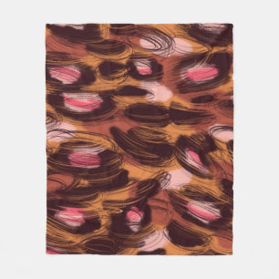 Cobertor De Velo Leopard Spots African Animal Standard