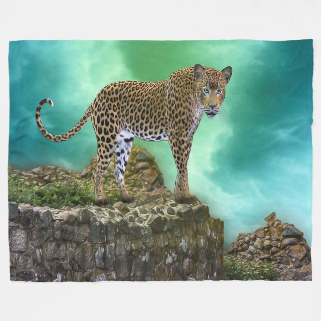 Cobertor De Velo Leopardo (Frente (Horizontal))